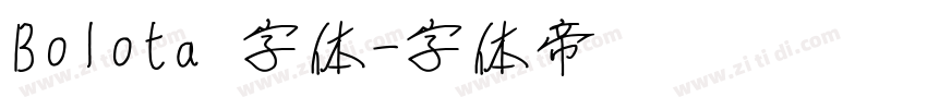 Bolota 字体字体转换